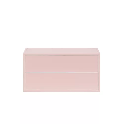 Boxie 2-Schubladen-Wandschrank 40x80x37 cm rosa