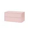 Boxie 2-Schubladen-Wandschrank 40x80x37 cm rosa