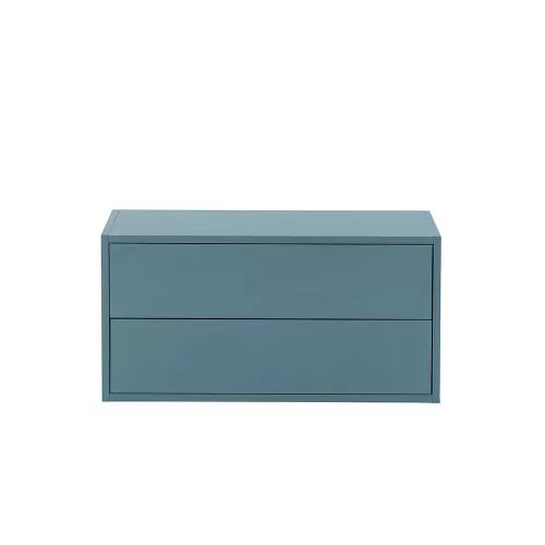 Boxie 2-Schubladen-Hängeschrank 40x80x37 cm petrolblau