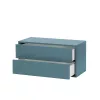 Boxie 2-Schubladen-Hängeschrank 40x80x37 cm petrolblau