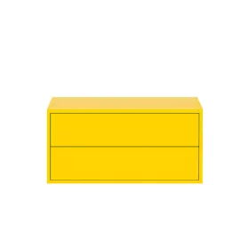 Boxie 2-Schubladen-Hängeschrank 40x80x37 cm gelb