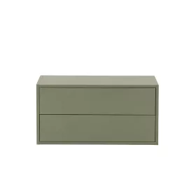 Boxie Wandschrank mit 2 Schubladen 40x80x37 cm grün