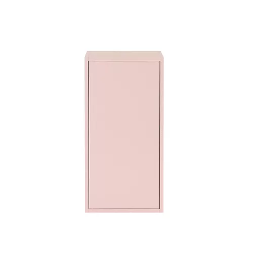 Boxie Wandschrank mit einer Tür, 80 x 40 x 37 cm, rosa