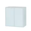Boxie Wandschrank mit 2 Türen, 80 x 80 x 37 cm, blau