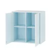 Boxie Wandschrank mit 2 Türen, 80 x 80 x 37 cm, blau