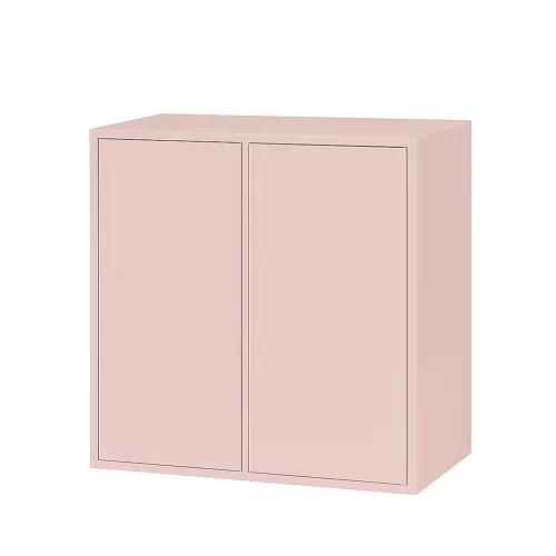 Boxie 2-türiger Wandschrank 80x80x37 cm rosa