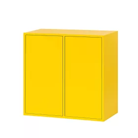 Boxie 2-türiger Hängeschrank 80x80x37 cm gelb