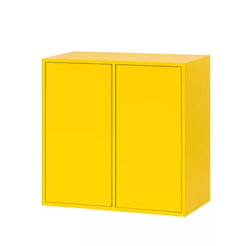 Boxie 2-türiger Hängeschrank 80x80x37 cm gelb