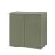 Boxie 2-türiger Hängeschrank 80x80x37 cm grün