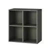 Boxie offener Hängeschrank 80x80x37 cm anthrazit