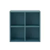 Boxie offener Hängeschrank 80x80x37 cm petrolblau