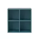 Boxie offener Hängeschrank 80x80x37 cm petrolblau
