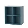 Boxie offener Hängeschrank 80x80x37 cm petrolblau