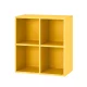 Boxie offener Wandschrank 80x80x37 cm gelb