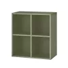 Boxie offener Wandschrank 80x80x37 cm grün