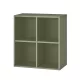 Boxie offener Wandschrank 80x80x37 cm grün