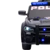 Elektrisches Dodge-Polizeiauto, schwarz