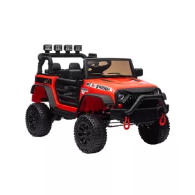 Roter Elektro-Geländewagen
