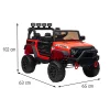 Roter Elektro-Geländewagen