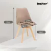 Ravena 6+1 Esstisch-Set weiß-beige