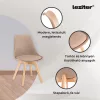 Ravena 6+1 Esstisch-Set weiß-beige