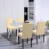 Megan 4+1 Esstisch-Set weiß-beige