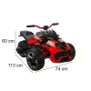 Elektrisches 3-rädriges Quad, rot