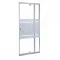 Flexi-S verstellbare Duschtür 76-91x185 cm
