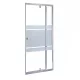 Flexi-S verstellbare Duschtür 76-91x185 cm