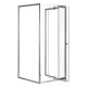 Flexi 80x80 cm wandmontierte Winkelduschkabine ohne Duschwanne