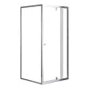 Flexi 80x80 cm wandmontierte Winkelduschkabine ohne Duschwanne