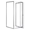 Flexi 90x90 cm wandmontierte Winkelduschkabine ohne Duschwanne