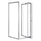 Flexi 90x90 cm wandmontierte Winkelduschkabine ohne Duschwanne