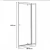 Flexi-S verstellbare Duschtür 96-111x185 cm