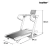 Laufband Led Display mit Bluetooth Smart Funktion, Velox Ultra Max 150 kg, 3 HP, 18,8 Km/h, Steigung -6-32%
