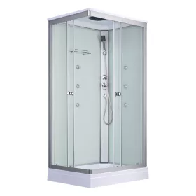 Quadratische Hydromassage-Duschkabine Valerie 70x100 cm