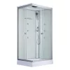 Quadratische Hydromassage-Duschkabine Valerie 80x120 cm
