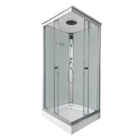 Quadratische Hydromassage-Duschkabine Valerie 80x80 cm