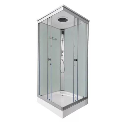 Quadratische Hydromassage-Duschkabine Valerie 90x90 cm