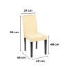 Kelly Leder Esszimmerstuhl in Beige