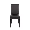 Kelly Leder Esszimmerstuhl in schwarz