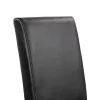 Kelly Leder Esszimmerstuhl in schwarz
