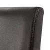 Kelly Leder Esszimmerstuhl in schwarz