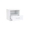 Nachttisch Miami 1 Schublade 40x40 cm weiß-weiß