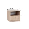 Nachttisch Miami 1 Schublade 40x40 cm sonoma eiche-sonoma eiche