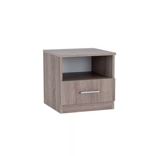 Miami nachttisch 1 schublade 40x40 cm york eiche-york eiche