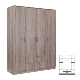 Miami Kleiderschrank 160x205 cm York Eiche-York Eiche