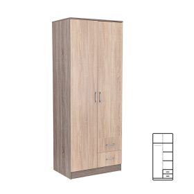 Miami Garderobe 80x205 cm sonoma eiche-york eiche