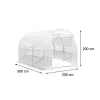 Folienzelt 200x200x300 cm ohne Gestell