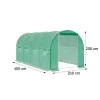 Folienzelt 200x250x400 cm ohne Gestell